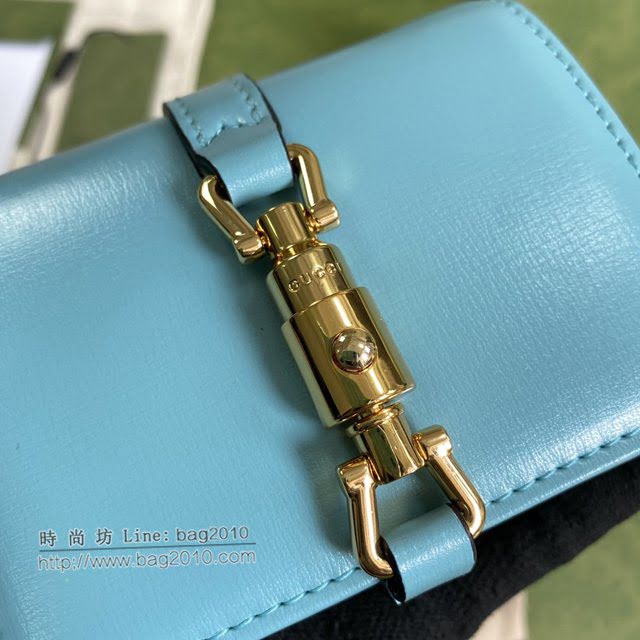 Gucci专柜新款女包, 古驰jackie 1961小巧卡包 Gucci短夹零钱包 645536  gdj1703
